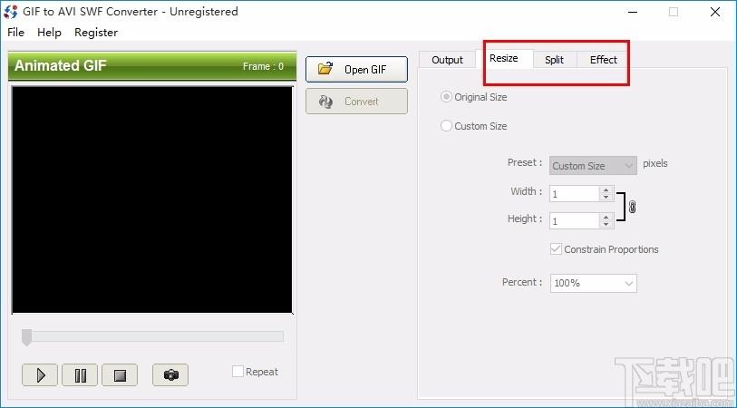 GIF to AVI SWF Converter,GIF转AVI/SWF格式转换器